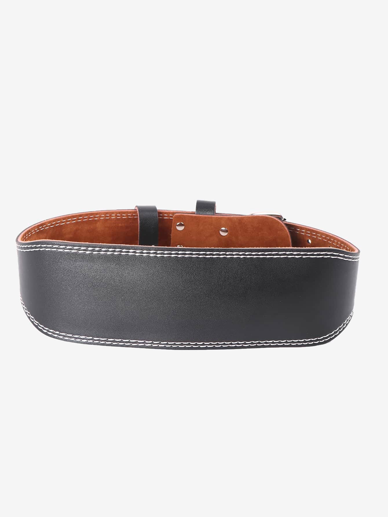 Pu 7Mm Leather Weight Lifting Belt Premium Weightlifting Belt for Lifting, Powerlifting, Cross Training, Gym, Workout & Weight Training - Weightlifting Belts for Men and Women Shapewear Waist Trainer Corset Gym Accessories